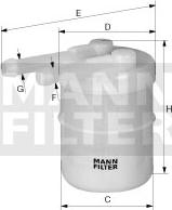 Mann-Filter WK 32/4 - Паливний фільтр autocars.com.ua