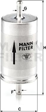 Mann-Filter WK 410 - Топливный фильтр autodnr.net
