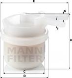 Mann-Filter WK 42/10 - Топливный фильтр autodnr.net