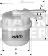 Mann-Filter WK 42/13 - Топливный фильтр avtokuzovplus.com.ua