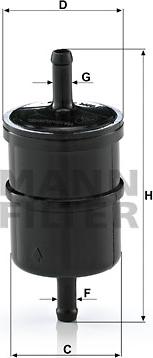 Mann-Filter WK 42/4 (10) - Топливный фильтр avtokuzovplus.com.ua