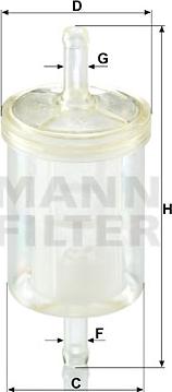 Mann-Filter WK 43/13 (10) - Паливний фільтр autocars.com.ua