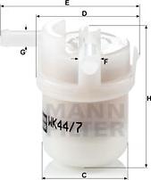 Mann-Filter WK 44/7 - Топливный фильтр avtokuzovplus.com.ua