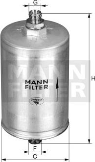 Mann-Filter WK 830/11 - Топливный фильтр avtokuzovplus.com.ua