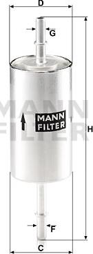 Mann-Filter WK 512/1 - Топливный фильтр autodnr.net