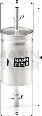 Mann-Filter WK 512 - Паливний фільтр autocars.com.ua