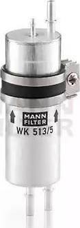 Mann-Filter WK 513/5 - Паливний фільтр autocars.com.ua
