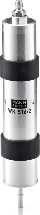 Mann-Filter WK 516/2 - Паливний фільтр autocars.com.ua