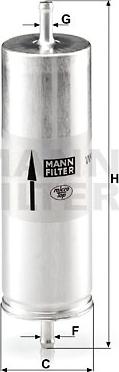 Mann-Filter WK 516 - Паливний фільтр autocars.com.ua