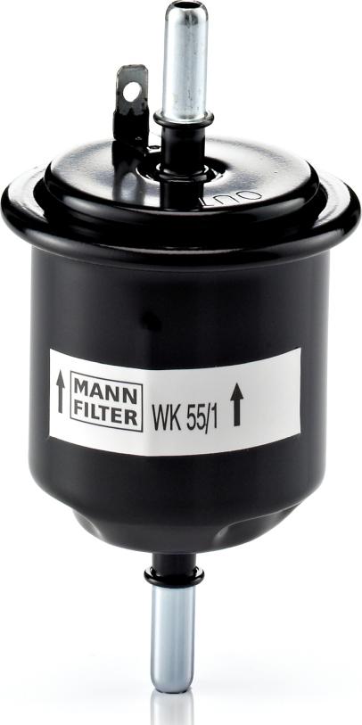 Mann-Filter WK 55/1 - Паливний фільтр autocars.com.ua