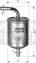 Mann-Filter WK 614/1 - Топливный фильтр autocars.com.ua