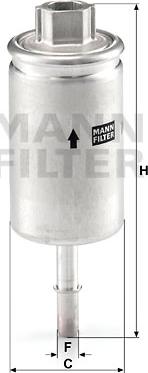 Mann-Filter WK 57 - Паливний фільтр autocars.com.ua