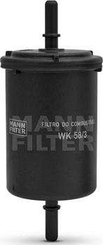 Mann-Filter WK 58/3 - Паливний фільтр autocars.com.ua
