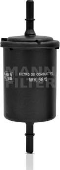 Mann-Filter WK 58/5 - Паливний фільтр autocars.com.ua