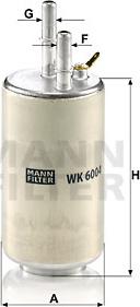 Mann-Filter WK 6004 - Топливный фильтр avtokuzovplus.com.ua