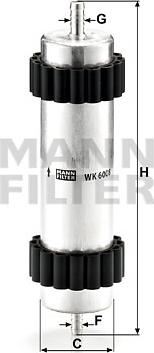 Mann-Filter WK 6008 - 0 autocars.com.ua