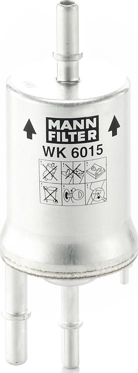 Mann-Filter WK 6015 - Паливний фільтр autocars.com.ua