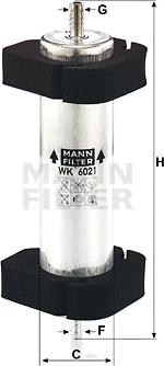 Mann-Filter WK 6021 - Топливный фильтр avtokuzovplus.com.ua
