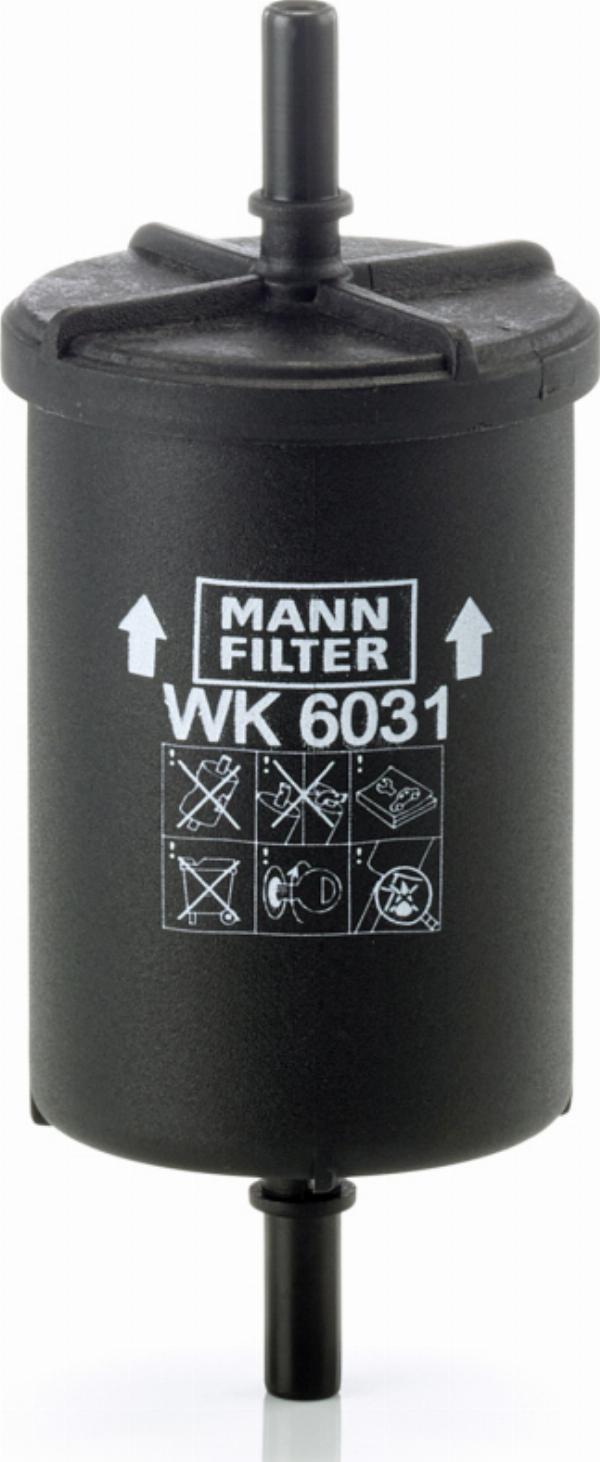 Mann-Filter WK 6031 - Паливний фільтр autocars.com.ua