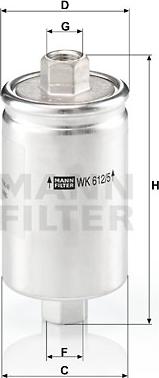 Mann-Filter WK 612/5 - Топливный фильтр avtokuzovplus.com.ua