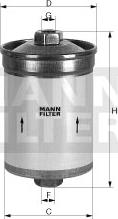 Mann-Filter WK 830/5 - Топливный фильтр autodnr.net