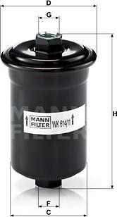 Mann-Filter WK 614/11 - Топливный фильтр autodnr.net