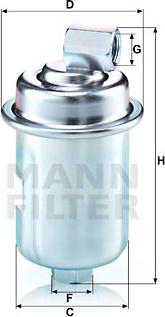 Mann-Filter WK 614/44 - Топливный фильтр avtokuzovplus.com.ua