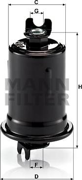 Mann-Filter WK 614/8 - Топливный фильтр autodnr.net