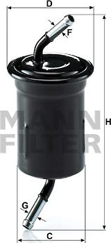 Mann-Filter WK 614/9 - Топливный фильтр autodnr.net