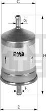 Mann-Filter WK 66/1 - Топливный фильтр autodnr.net