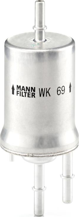 Mann-Filter WK 69 - Паливний фільтр autocars.com.ua