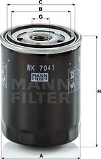 Mann-Filter WK 7041 - Паливний фільтр autocars.com.ua