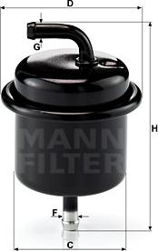 Mann-Filter WK 710 - Паливний фільтр autocars.com.ua