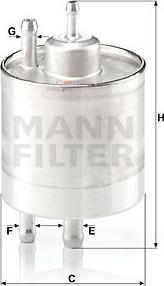 Mann-Filter WK 711/1 - Топливный фильтр autodnr.net