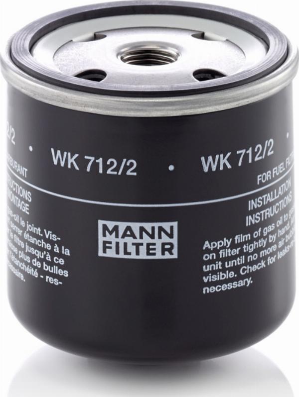 Mann-Filter WK 712/2 - Паливний фільтр autocars.com.ua