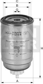 Mann-Filter WK 845/5 - Паливний фільтр autocars.com.ua