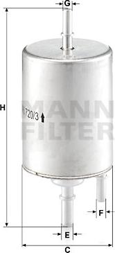 Mann-Filter WK7203 - Топливный фильтр autodnr.net