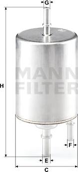 Mann-Filter WK7204 - Топливный фильтр autodnr.net
