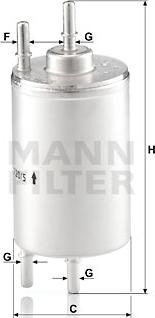 Mann-Filter WK 720/5 - Паливний фільтр autocars.com.ua