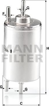 Mann-Filter WK 720/6 - Топливный фильтр autodnr.net