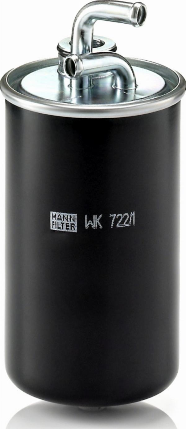 Mann-Filter WK 722/1 - Паливний фільтр autocars.com.ua