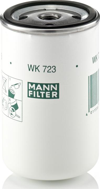 Mann-Filter WK 723 - Паливний фільтр autocars.com.ua