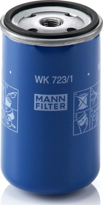 Mann-Filter WK 723/1 - Паливний фільтр autocars.com.ua
