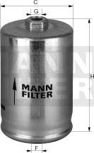 Mann-Filter WK 725/1 - Паливний фільтр autocars.com.ua