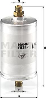 Mann-Filter WK 726/3 - Паливний фільтр autocars.com.ua