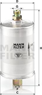Mann-Filter WK 726 - Топливный фильтр autodnr.net