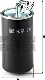 Mann-Filter WK728 - Топливный фильтр autodnr.net