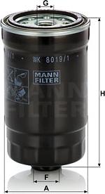 Mann-Filter wk8019/1 - Топливный фильтр autodnr.net