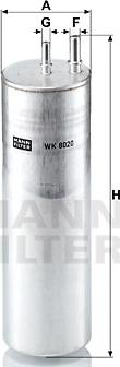Mann-Filter WK 8020 - Паливний фільтр autocars.com.ua
