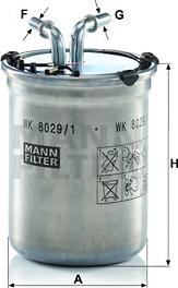 Mann-Filter WK 8029/1 - Топливный фильтр avtokuzovplus.com.ua